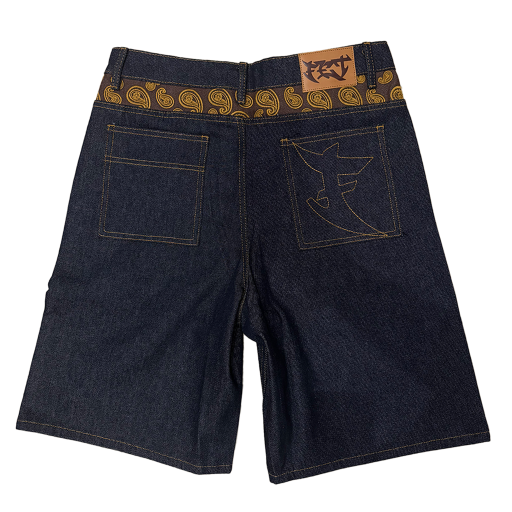 RAW DENIM JORTS