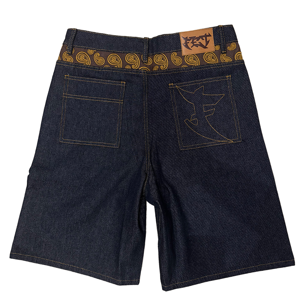 RAW DENIM JORTS
